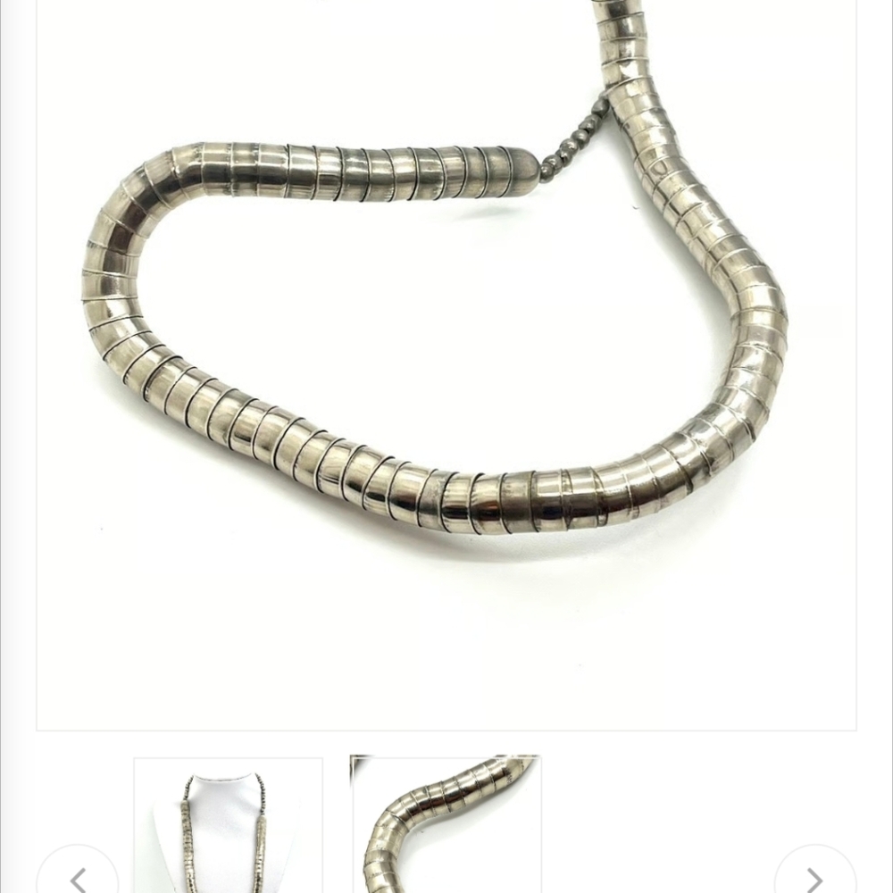 Vintage Silver Articulated Necklace